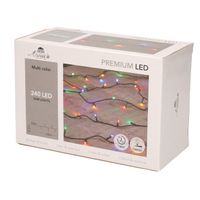 1x Kerstverlichting 240 gekleurde leds met dimmer en timer buiten - thumbnail