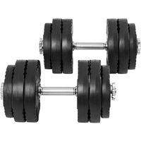 Gorilla Sports 100255-00007-0032 dumbbell Verstelbare dumbbell 31,1 kg - thumbnail