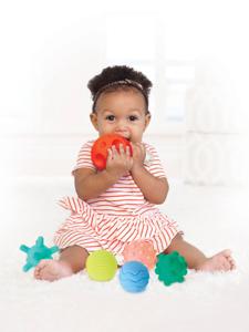 Set van 8 super soft sensorische ballen INFANTINO meerkleurig