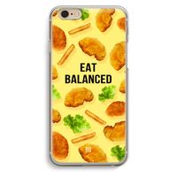 Eat Balanced: iPhone 6 / 6S Transparant Hoesje