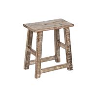 Bijzettafel Home ESPRIT Wit Bruin 45 x 25 x 51 cm