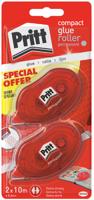 Pritt permanente lijmroller 2 stuks 8,4 mm x 10 m Pritt permanente lijmroller 2 stuks 8,4 mm x 10 m
