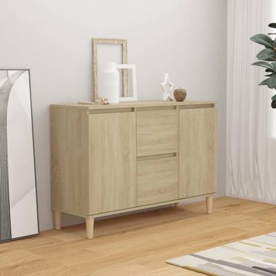 Dressoir 101x35x70 cm bewerkt hout sonoma eikenkleurig