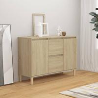 Dressoir 101x35x70 cm bewerkt hout sonoma eikenkleurig