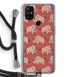 Mammoet: OnePlus Nord N10 5G Transparant Hoesje met koord