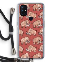 Mammoet: OnePlus Nord N10 5G Transparant Hoesje met koord
