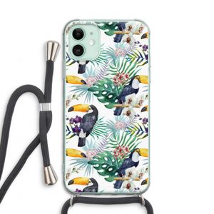 Tukans: iPhone 11 Transparant Hoesje met koord