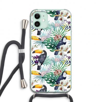 Tukans: iPhone 11 Transparant Hoesje met koord