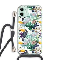 Tukans: iPhone 11 Transparant Hoesje met koord