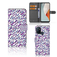 OnePlus Nord N100 Telefoon Hoesje Feathers Color