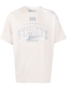 VTMNTS t-shirt à logo imprimé - Tons neutres