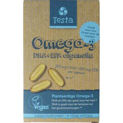 Testa Omega-3 algenolie 325mg DHA + 150mg EPA vegan
