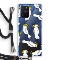 Papegaai: Samsung Galaxy Note 10 Lite Transparant Hoesje met koord