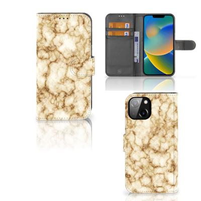 Apple iPhone 14 | Bookcase | Marmer Goud