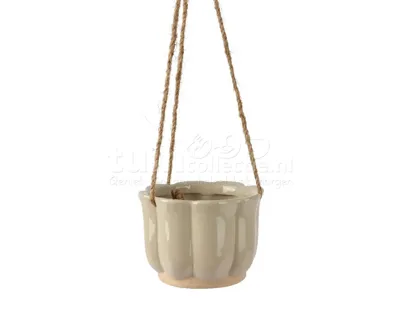Hangpot Keramiek Ø13cm Beige