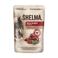 SHELMA Rich in beef in sauce - nat kattenvoer - 85g