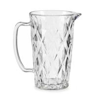 Schenkkan/karaf -1 liter - 20 x 12 cm - van glas - limonade karaf - waterkaraf