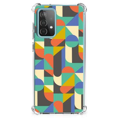Samsung Galaxy A52 4G/5G Doorzichtige Silicone Hoesje Funky Retro Samsung Galaxy A52 4G/5G Doorzichtige Silicone Hoesje Funky Retro