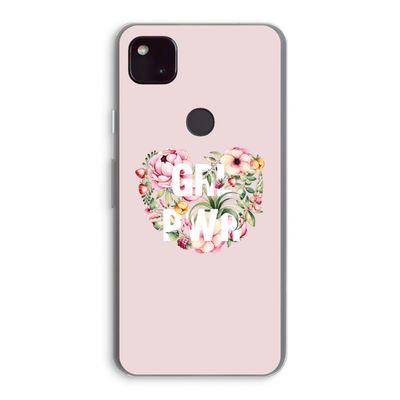 GRL PWR Flower: Google Pixel 4a 5G Transparant Hoesje