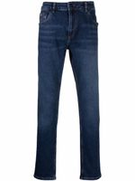Versace Jeans Couture jean en coton mélangé à coupe droite - Bleu