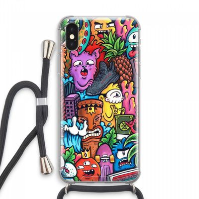 Vexx Mixtape: iPhone XS Max Transparant Hoesje met koord