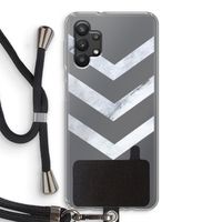 Marmeren pijlen: Samsung Galaxy A32 5G Transparant Hoesje met koord