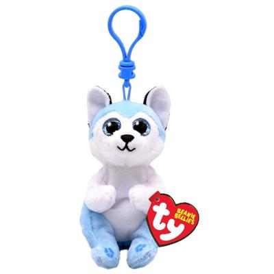 TY Beanie Babies Bellies Clip Knuffel Hond Thunder 10 cm
