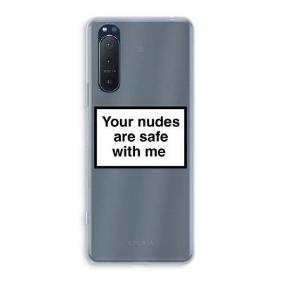 Safe with me: Sony Xperia 5 II Transparant Hoesje