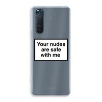 Safe with me: Sony Xperia 5 II Transparant Hoesje