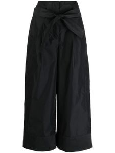 3.1 Phillip Lim pantalon court plissé à taille ceinturée - Noir