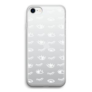 Eye pattern #3: iPhone SE 2020 Transparant Hoesje