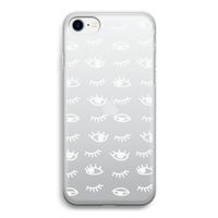 Eye pattern #3: iPhone SE 2020 Transparant Hoesje