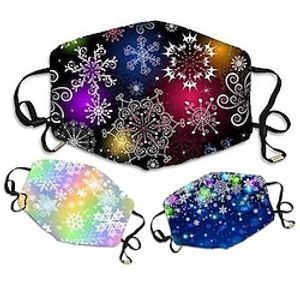Man 1 PC Sportmaskers Masker Afdrukken Traditioneel Kerstmis Lightinthebox