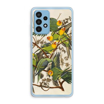 Carolinaparkiet: Samsung Galaxy A52 Transparant Hoesje