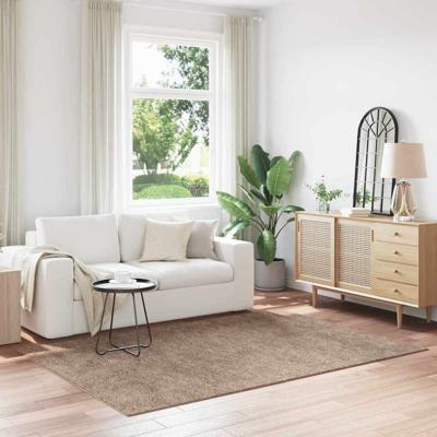 Antislip Shaggy Tapijt Bruin 160 x 230 cm PP