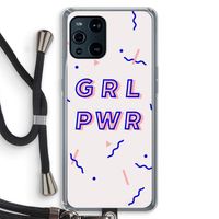 GRL PWR: Oppo Find X3 Pro Transparant Hoesje met koord