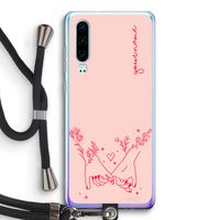 Best Friends: Huawei P30 Transparant Hoesje met koord