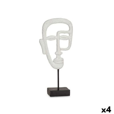 Decoratieve figuren Gift Decor YZ211912 YZ211912 Wit Gezicht 19,5 x 38 x 10,5 cm (4 Stuks)