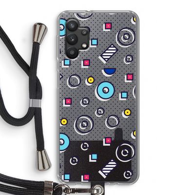 8-bit N°9: Samsung Galaxy A32 5G Transparant Hoesje met koord