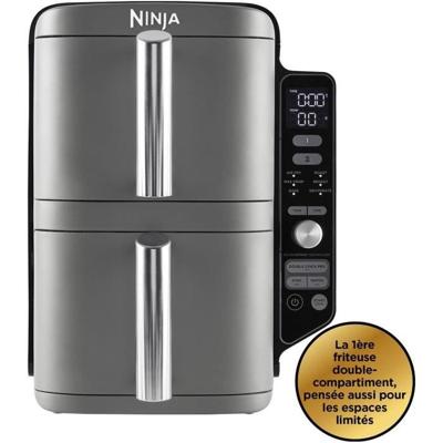 NINJA Foodi olievrije friteuse - Double Stack SL400EU - 9,5 L - 2 onafhankelijke kookladen - 6 kookmodi - 2470W