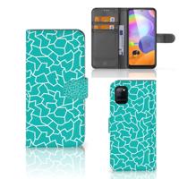 Samsung Galaxy A31 Hoesje Cracks Blue