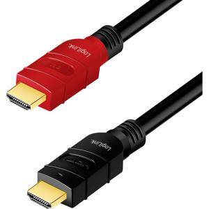 LogiLink HDMI AV Aansluitkabel [1x HDMI-stekker - 1x HDMI-stekker] 15 m Zwart