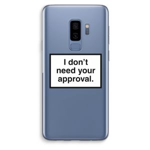 Don't need approval: Samsung Galaxy S9 Plus Transparant Hoesje