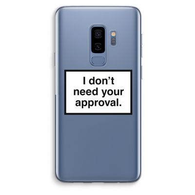 Don't need approval: Samsung Galaxy S9 Plus Transparant Hoesje