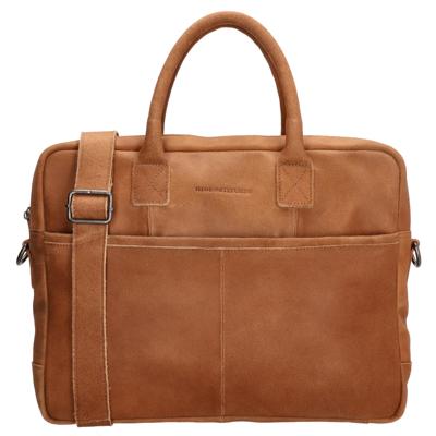 Hide & Stitches Laptoptas 15.6'' Hunter Cognac