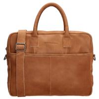 Hide & Stitches Laptoptas 15.6'' Hunter Cognac