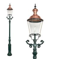 Tuinlantaarn Dusseldorf aluminium koper deksel E27 straatlantaarn klassiek Tuinlantaarn Dusseldorf aluminium koper deksel E27 straatlantaarn klassiek
