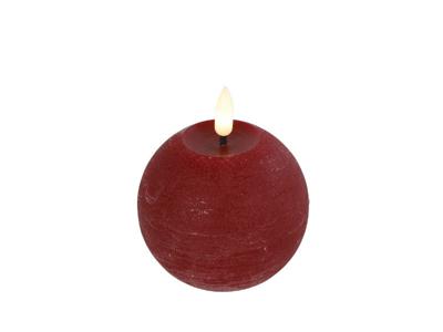 Ledkaars Lyon ro 8x8x9 cm rood - Countryfield