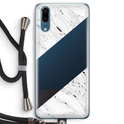 Biggest stripe: Huawei P20 Transparant Hoesje met koord