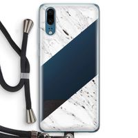 Biggest stripe: Huawei P20 Transparant Hoesje met koord